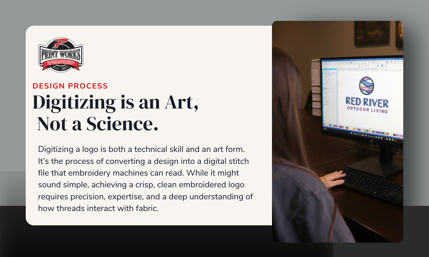 Behind the Stitches: The Art of Digitizing – Print Works