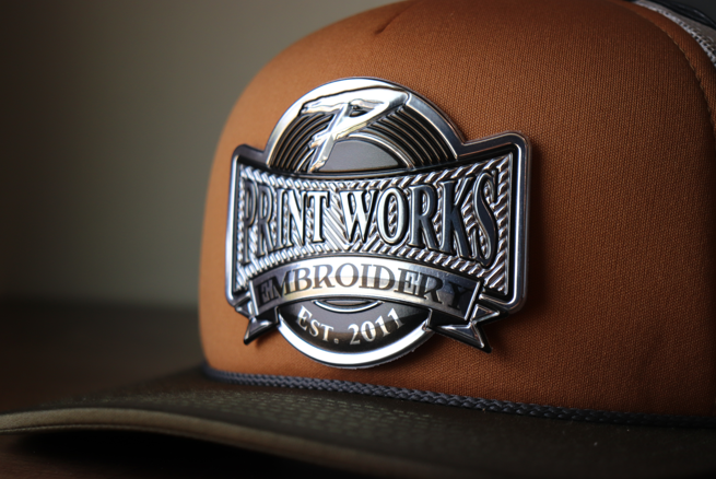 Metallic Patch Beveled Metallic Patch – Print Works