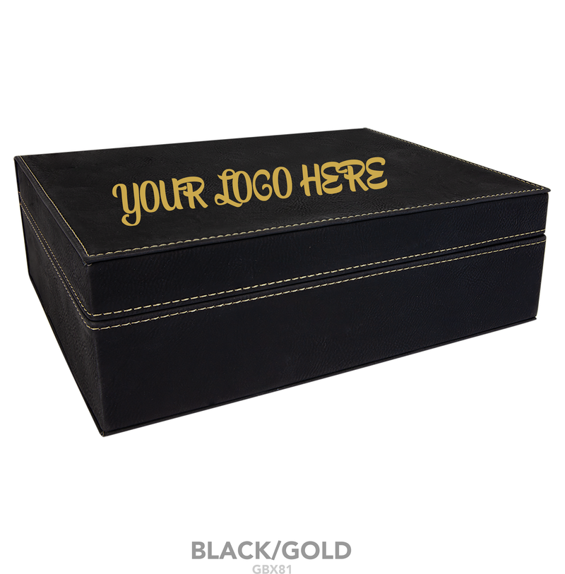 Gift Box with Leatherette Lid 10 1/4" x 7 1/2"
