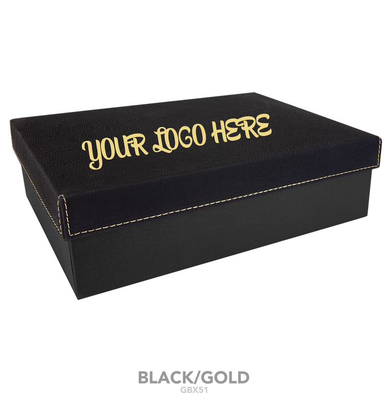 Gift Box with Leatherette Lid 9 3/4" x 7"