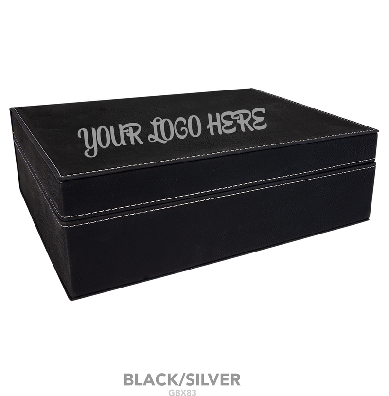 Gift Box with Leatherette Lid 10 1/4" x 7 1/2"