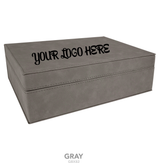 Gift Box with Leatherette Lid 10 1/4" x 7 1/2"