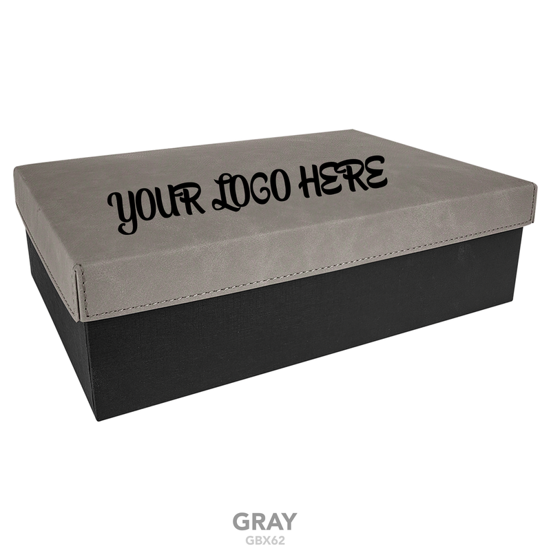 Gift Box with Leatherette Lid 11 3/4" x 7 3/4"
