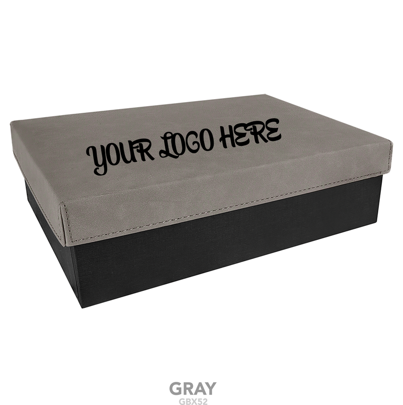 Gift Box with Leatherette Lid 9 3/4" x 7"