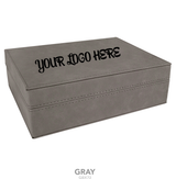 Gift Box with Leatherette Lid 8" x 6 3/8"