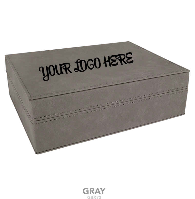 Gift Box with Leatherette Lid 8" x 6 3/8"