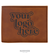 Leatherette Bifold Wallet with Flip ID