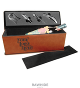 Leatherette Single Wine Box with Tools